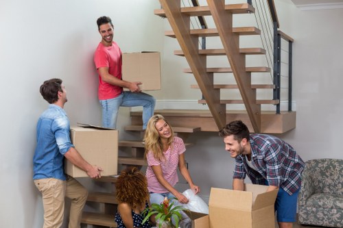 Removal team planning a house move in Hadley Wood