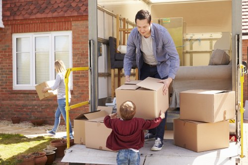 Removal team planning a home move in Hadley Wood with careful loading and local access considerations
