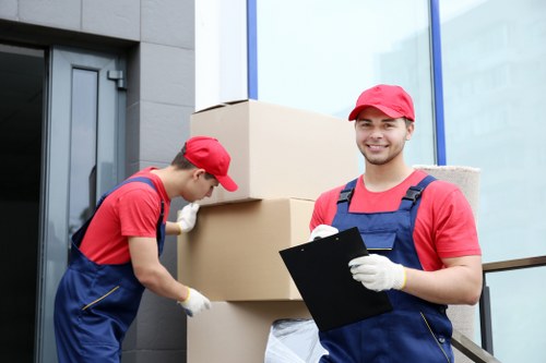 Movers preparing for a residential move in Hadley Wood
