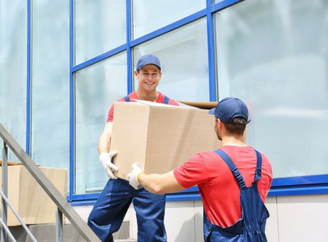 Careful loading of household items for a Hadley Wood moving service