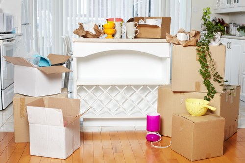 Removal team preparing a residential move in Hadley Wood