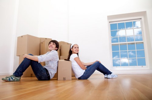 Careful loading and transport during a Hadley Wood office relocation