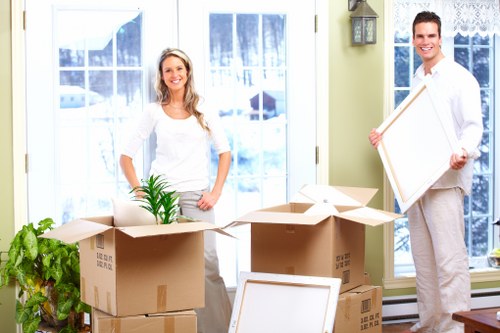 Household moving support with loading and transport